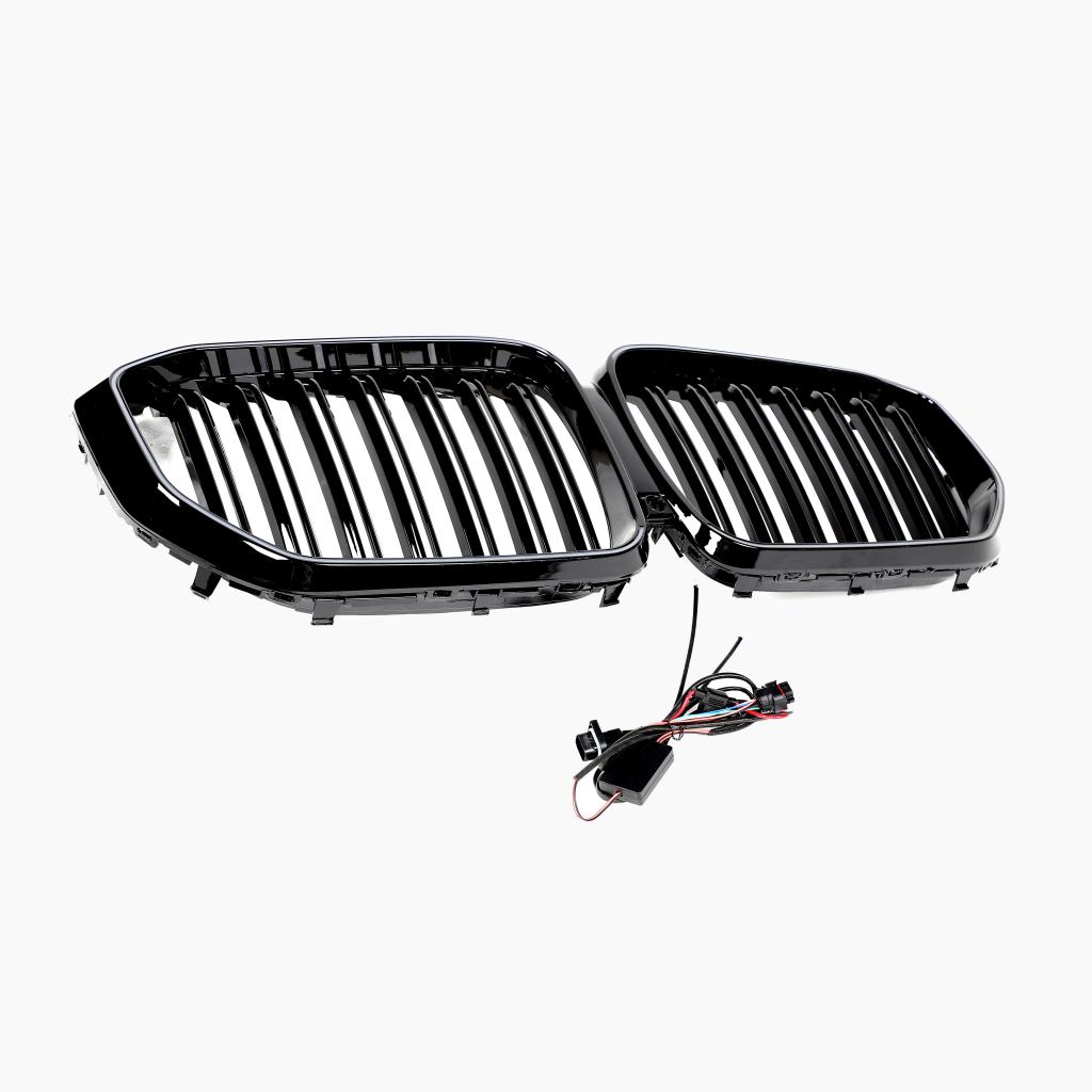 Dual Slat Gloss Black LED Front Grille for BMW X5 G05 Pre-LCI (2019-2023)