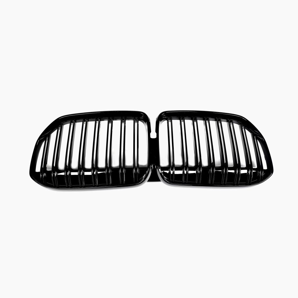 Dual Slat Gloss Black Front Grille for BMW 7 Series G11 LCI (2019–2022)