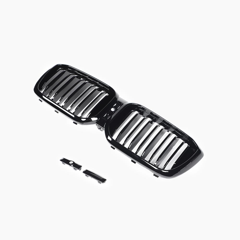 Dual Slat Gloss Black Front Grille for BMW X3 G01 LCI (2021-2024)
