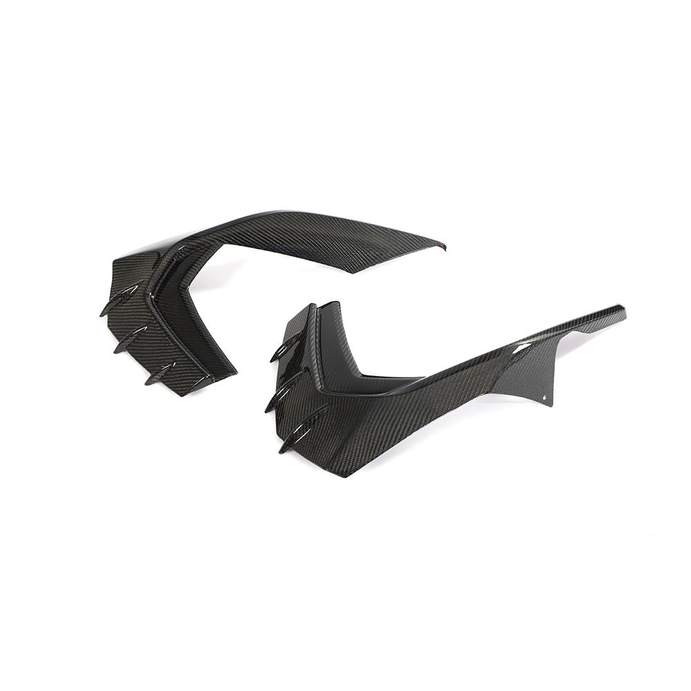 ST Style Carbon Fiber Front Bumper Fins for Audi S3 8Y (2020-2024)