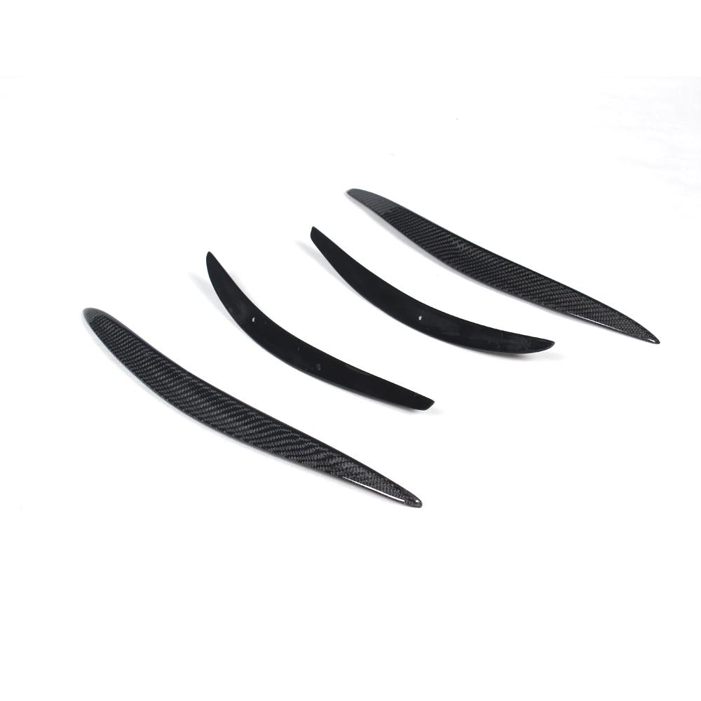 ST Style Carbon Fiber Rear Bumper Side Fins Moulding Trims for Audi A3 Sline/S3 8V Pre-LCI (2012–2016)