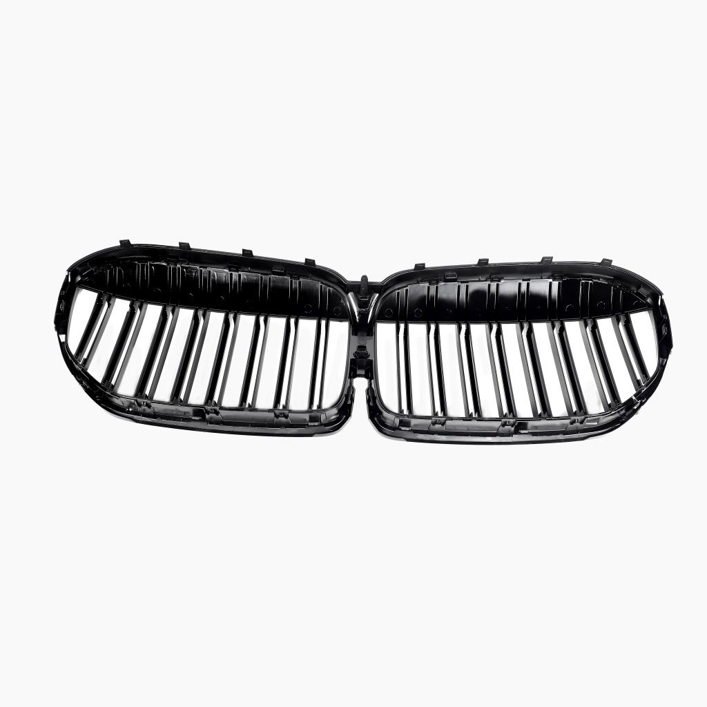 Dual Slat Gloss Black Front Grille for BMW 7 Series G11 LCI (2019–2022)