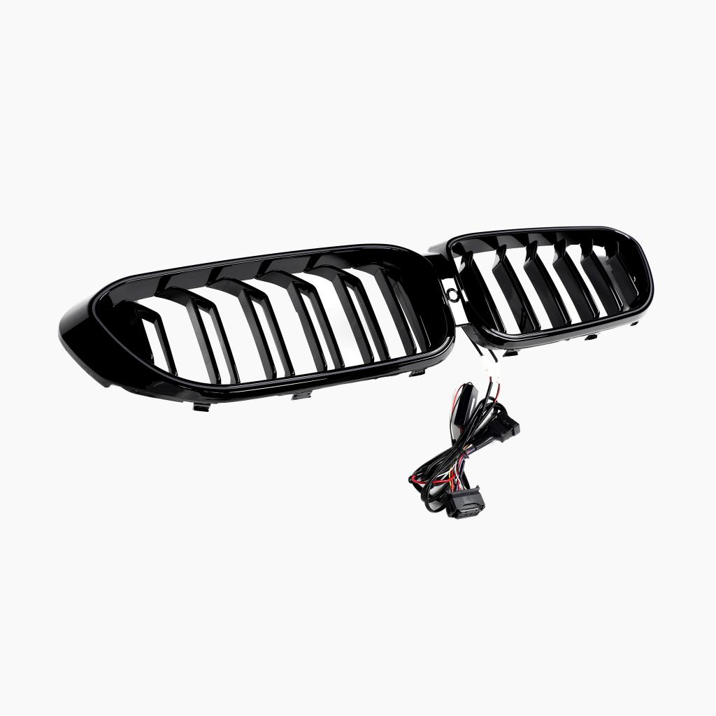M5 Style Gloss Black LED Front Grille for BMW 5 Series G30/G31 Pre-LCI (2017-2020)