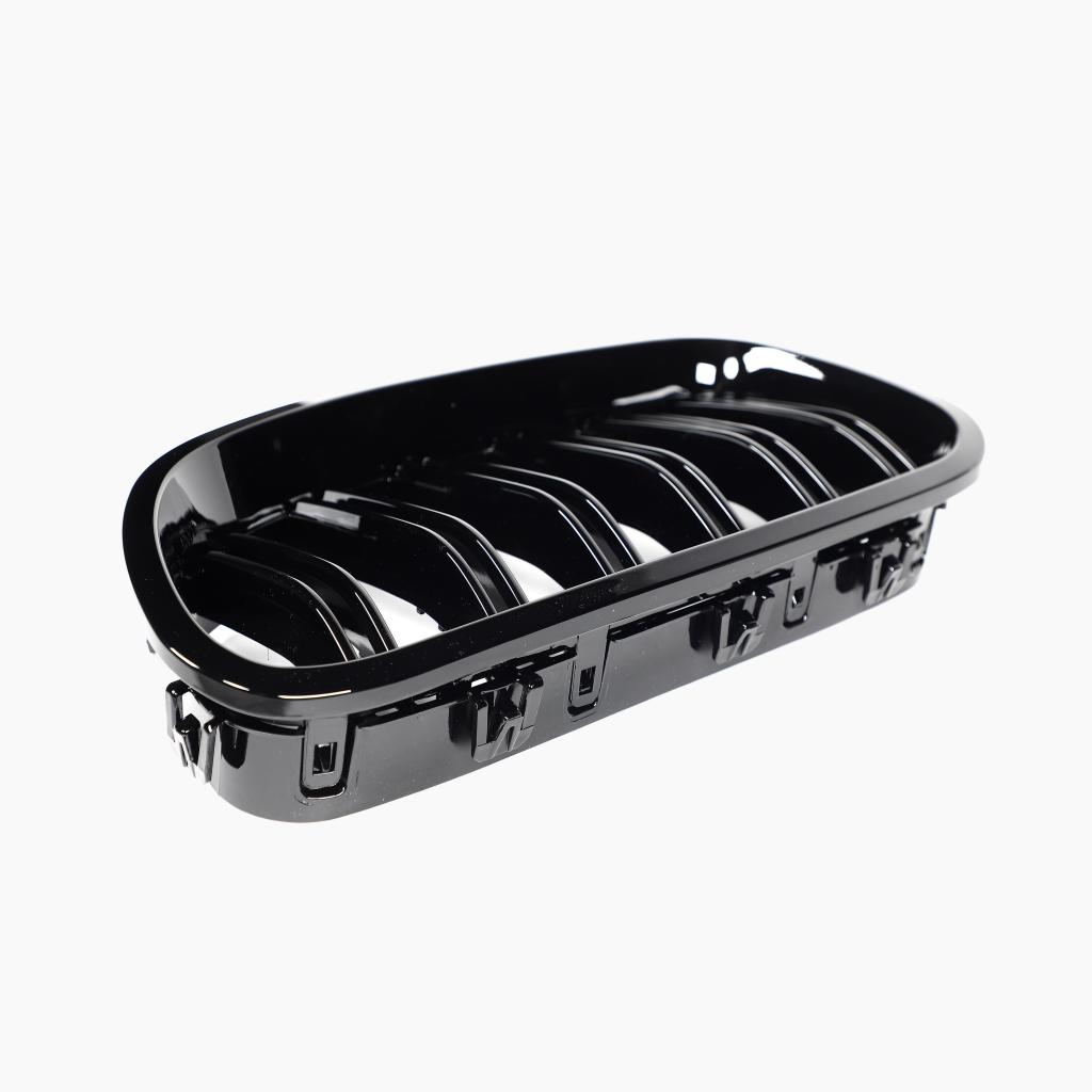 Dual Slat Gloss Black Front Grille for BMW 5 Series F10/F11 (2010-2017)