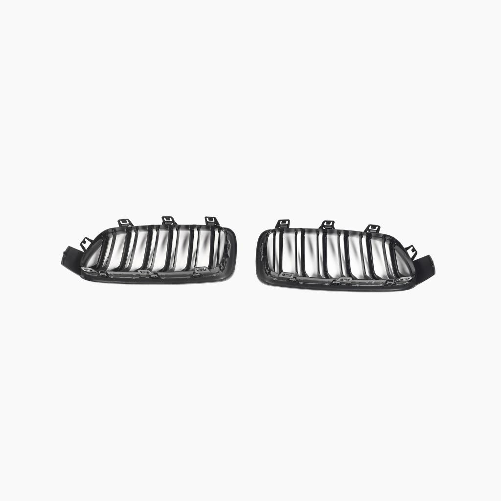 M3 Style Dual Slat Gloss Black Front Grille for BMW 3 Series F30 (2012-2019)
