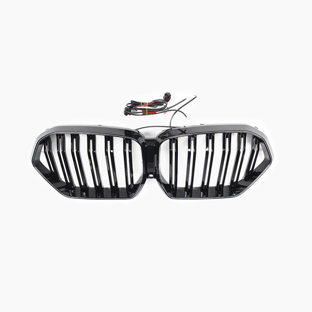 BMW X6 G06 Pre-LCI ABS Dual Slat LED Front Grille - front view