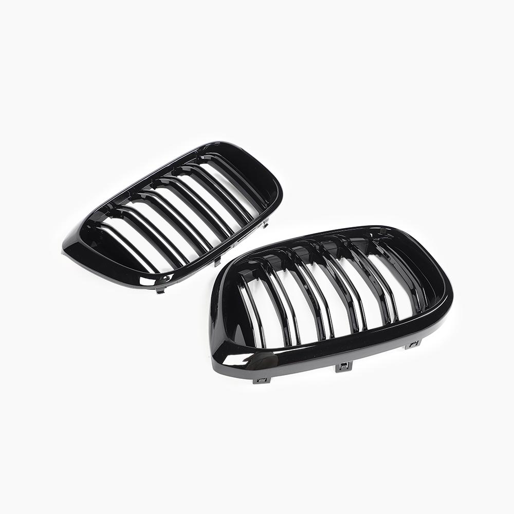 Dual Slat Gloss Black Front Grille for BMW X3 G01 Pre-LCI (2017–2021)