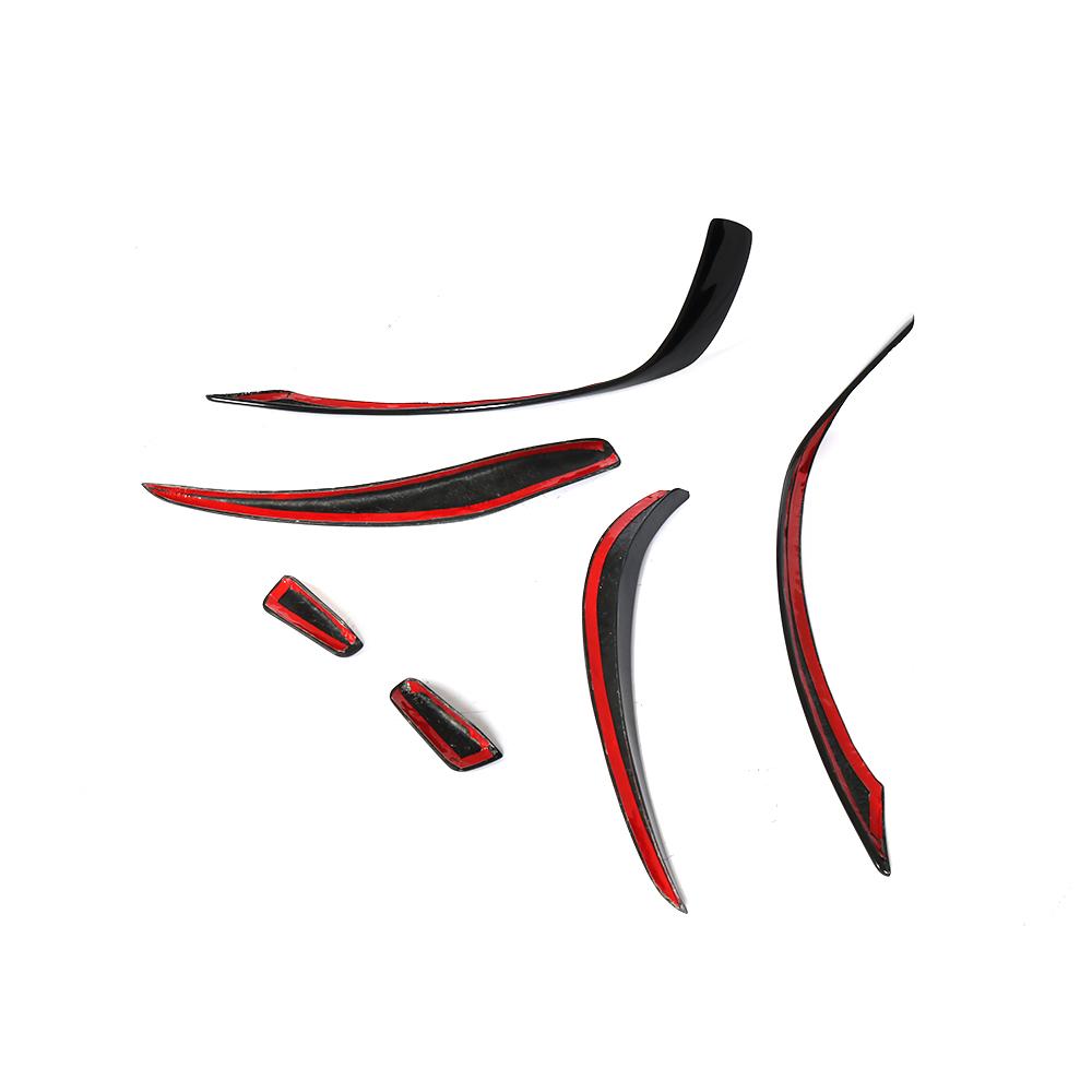 Gloss Black Front Canards for Mercedes Benz A-Class W176 Sport/A45 AMG (2012-2018)