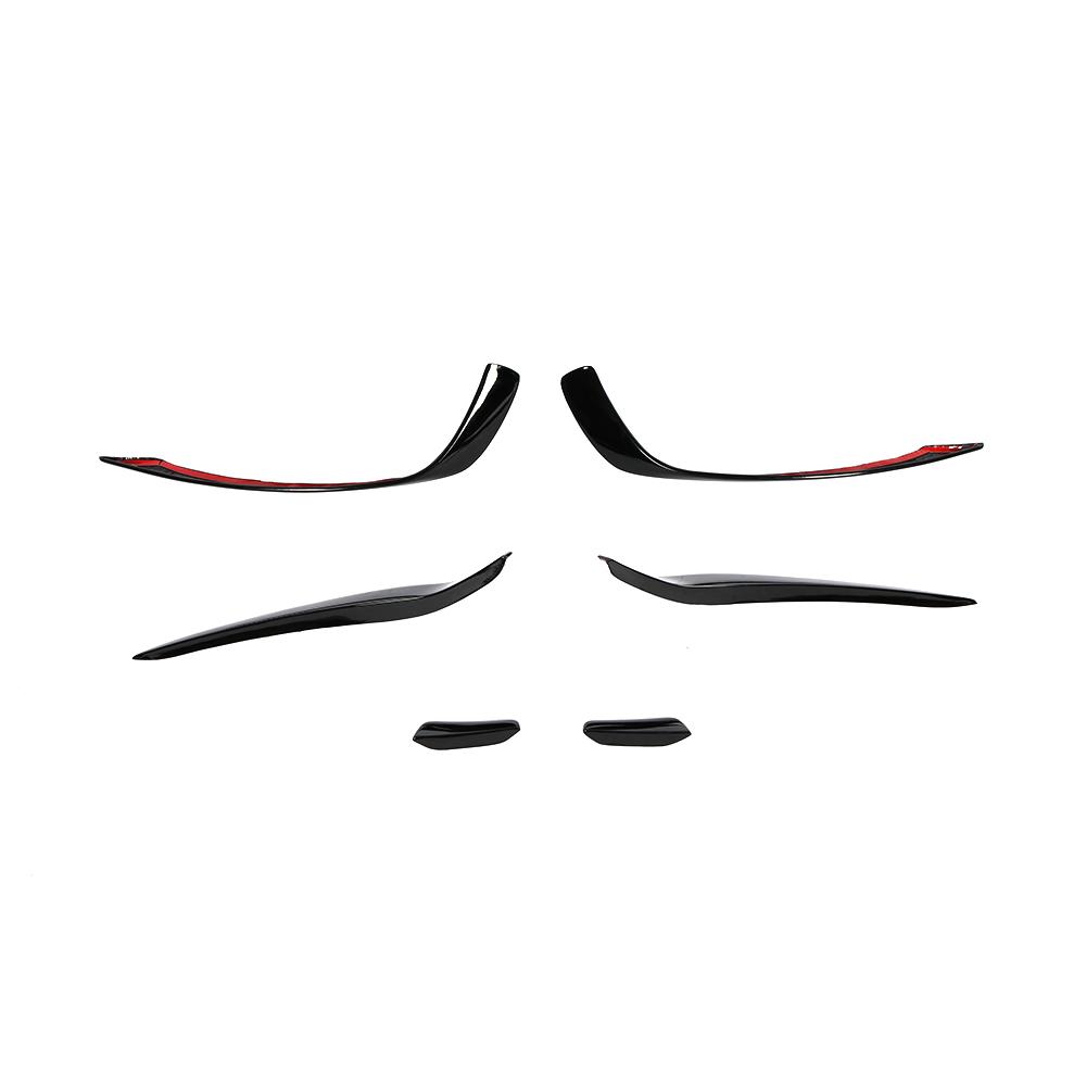 Gloss Black Front Canards for Mercedes Benz A-Class W176 Sport/A45 AMG (2012-2018)