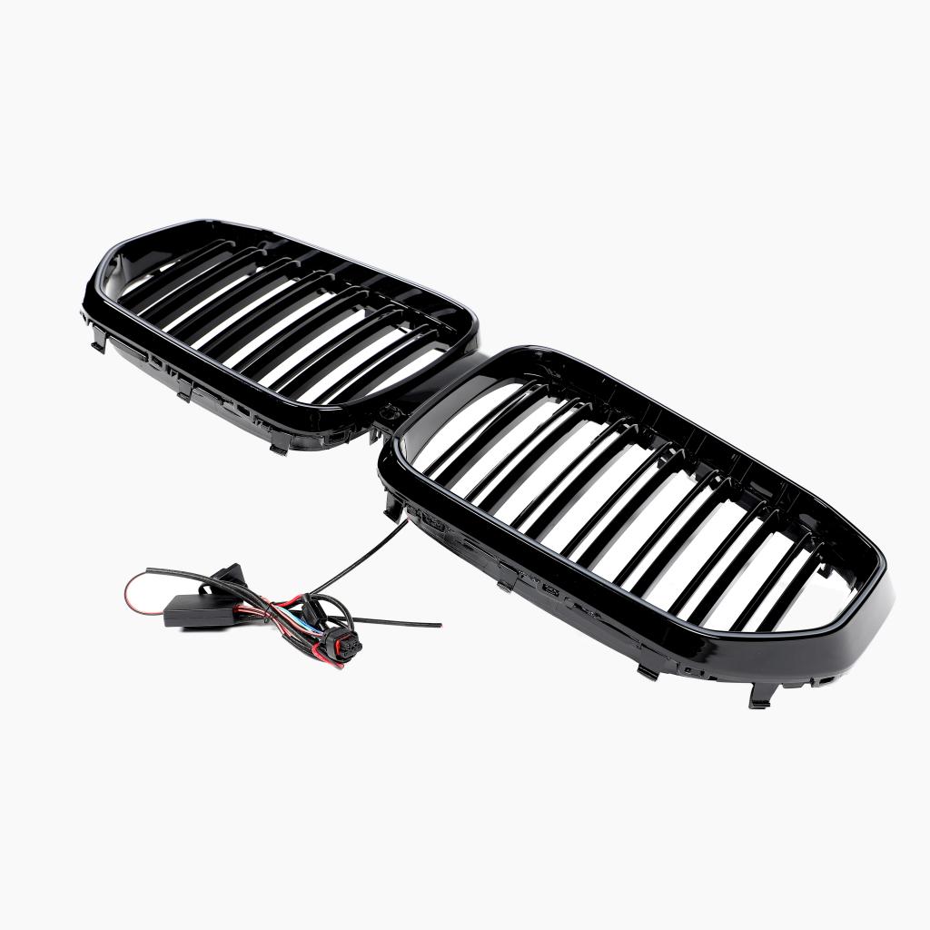 Dual Slat Gloss Black LED Front Grille for BMW X5 G05 Pre-LCI (2019-2023)