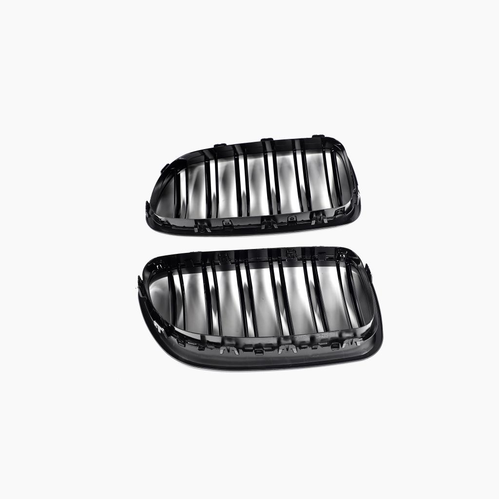 Dual Slat Gloss Black Front Grille for BMW 5 Series F10/F11 (2010-2017)