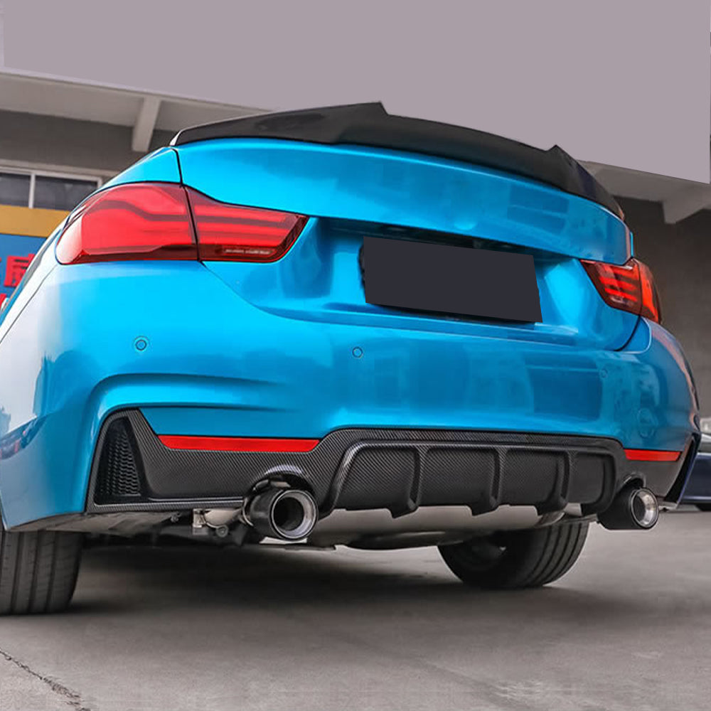 Performance Style Carbon Fiber Rear Diffuser for BMW 4 Series F32/F33/F36 M Sport (2014-2020)