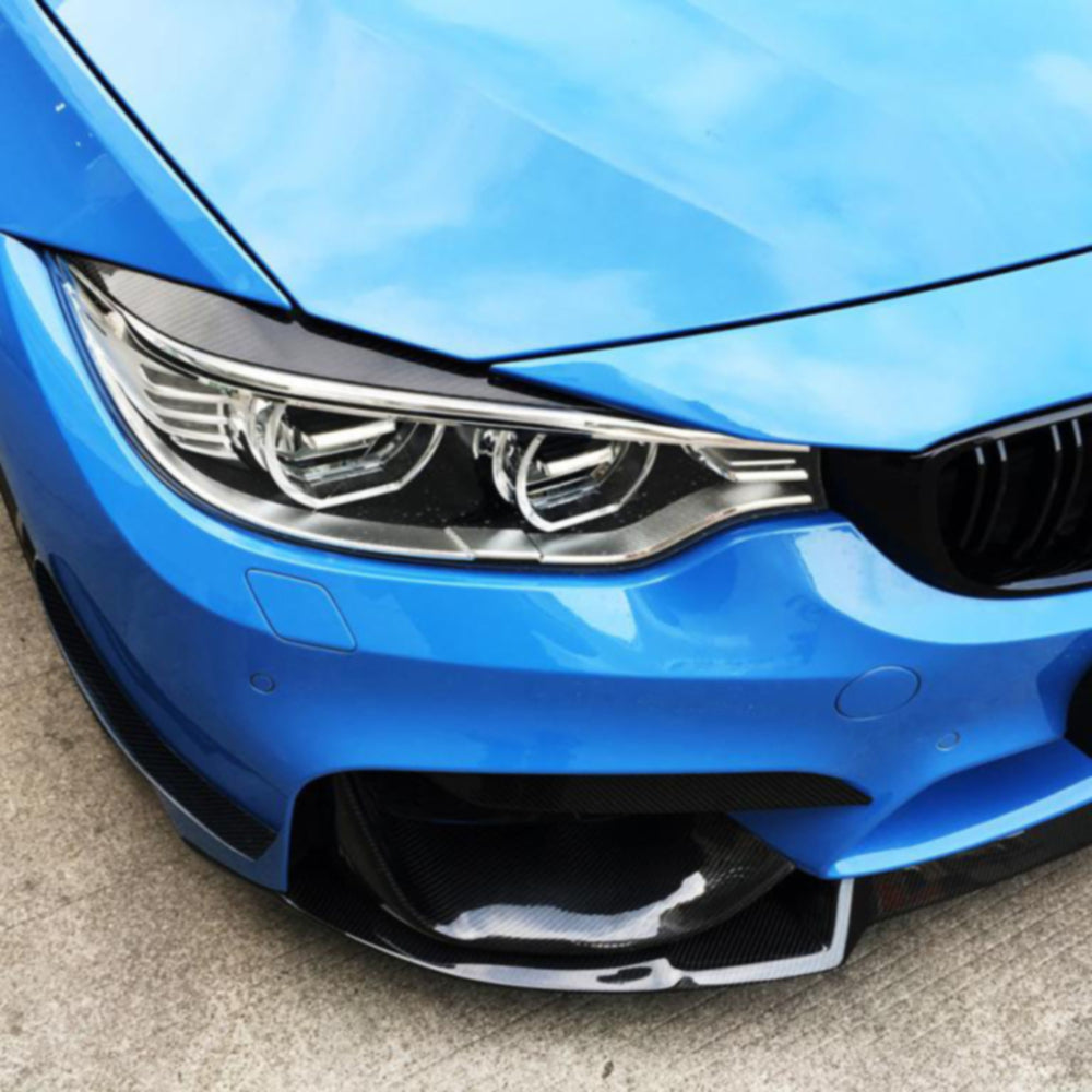 ST Style Carbon Fiber Front Headlight Cover for BMW M3 F80/M4 F82 F83/F32 F33 F36 (2014-2020)