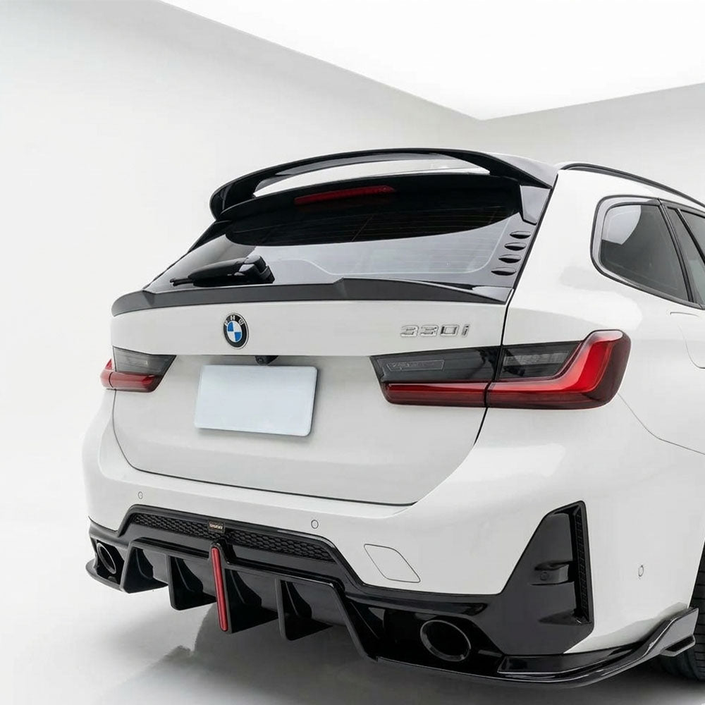 M Performance Style Gloss Black Middle Spoiler for BMW 3 Series G21 Touring(2019-present)