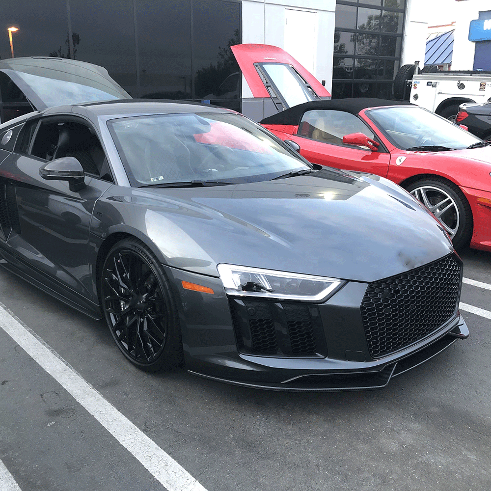 ST Style Carbon Fiber Front Lip For Audi R8 4S Pre‑LCI (2016–2018)