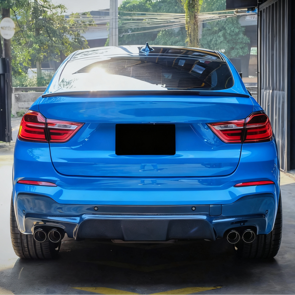 3D Style Carbon Fiber Rear Diffuser for BMW X4 F26 M Sport (2014–2018)