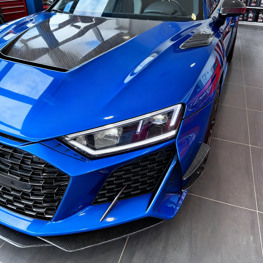Capristo Style Carbon Fiber Front Canards For Audi R8 4S LCI (2019–2023)