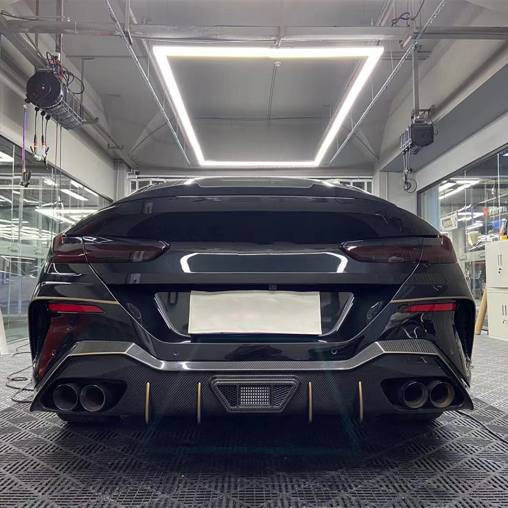 AC Style Carbon Fiber Rear Diffuser for BMW 8 Series G16 (2019+)