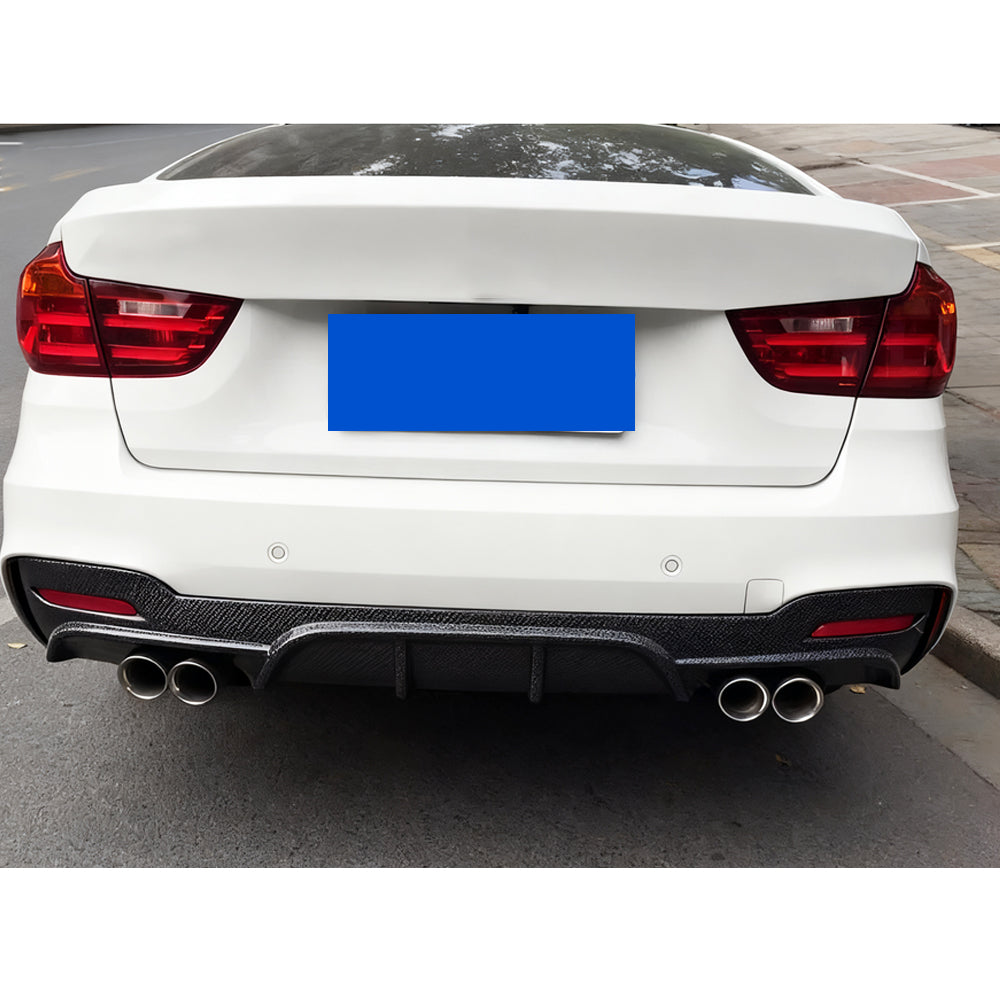 ST Style Carbon Fiber Rear Diffuser Dual Exhaust for BMW 3 Series F34 GT M Sport(2013-2019)