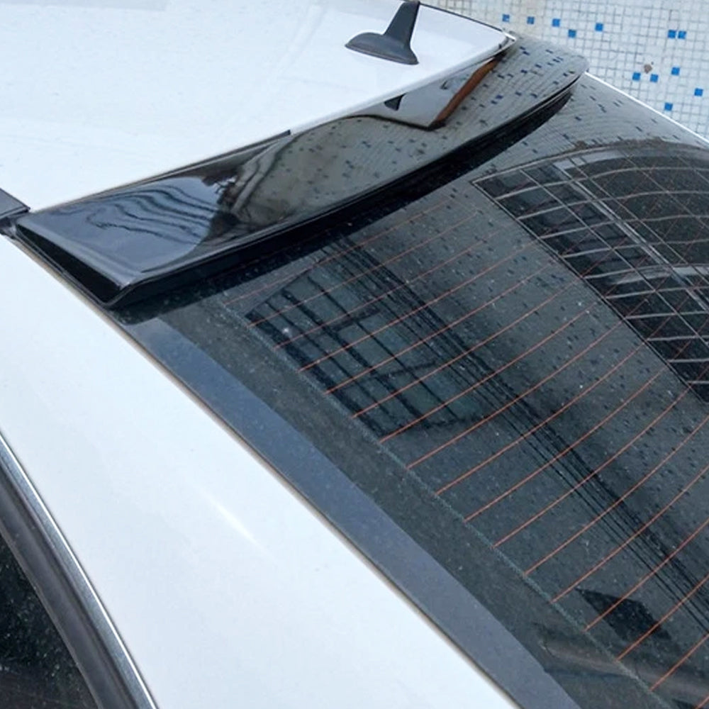 Mercedes-Benz C-Class W204 Carbon Fiber Roof Spoiler-installed on car