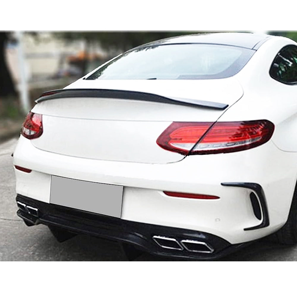 PSM Style Carbon Fiber Trunk Spoiler for Mercedes Benz C-Class W204 Sedan (2008-2015)