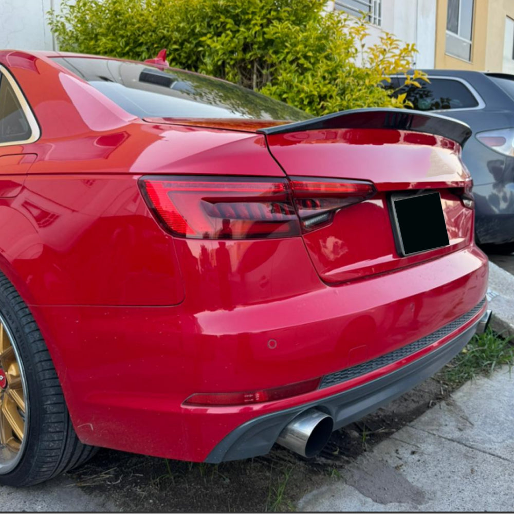 CA Style Carbon Fiber Trunk Spoiler for Audi A4/S4 B9 Pre-LCI (2016-2019)