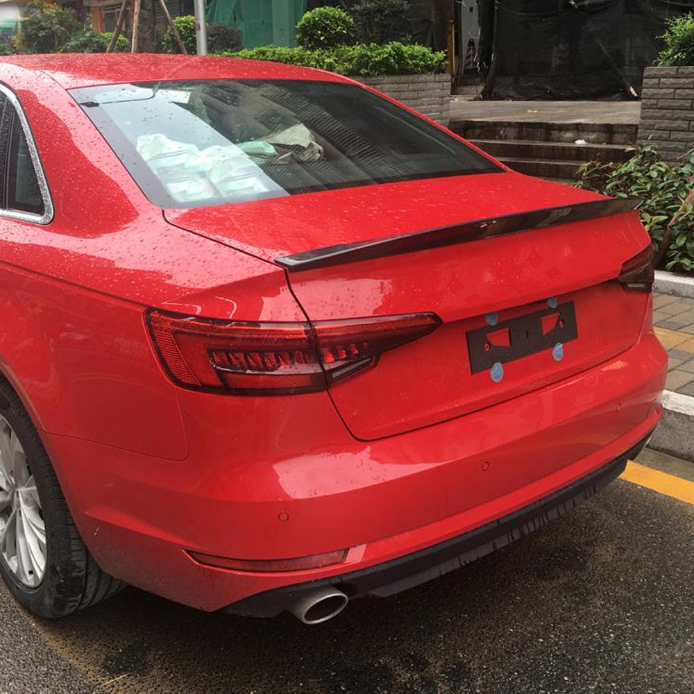 OEM Style Carbon Fiber Trunk Spoiler for Audi A4/S4 B9 Pre-LCI (2016-2019)