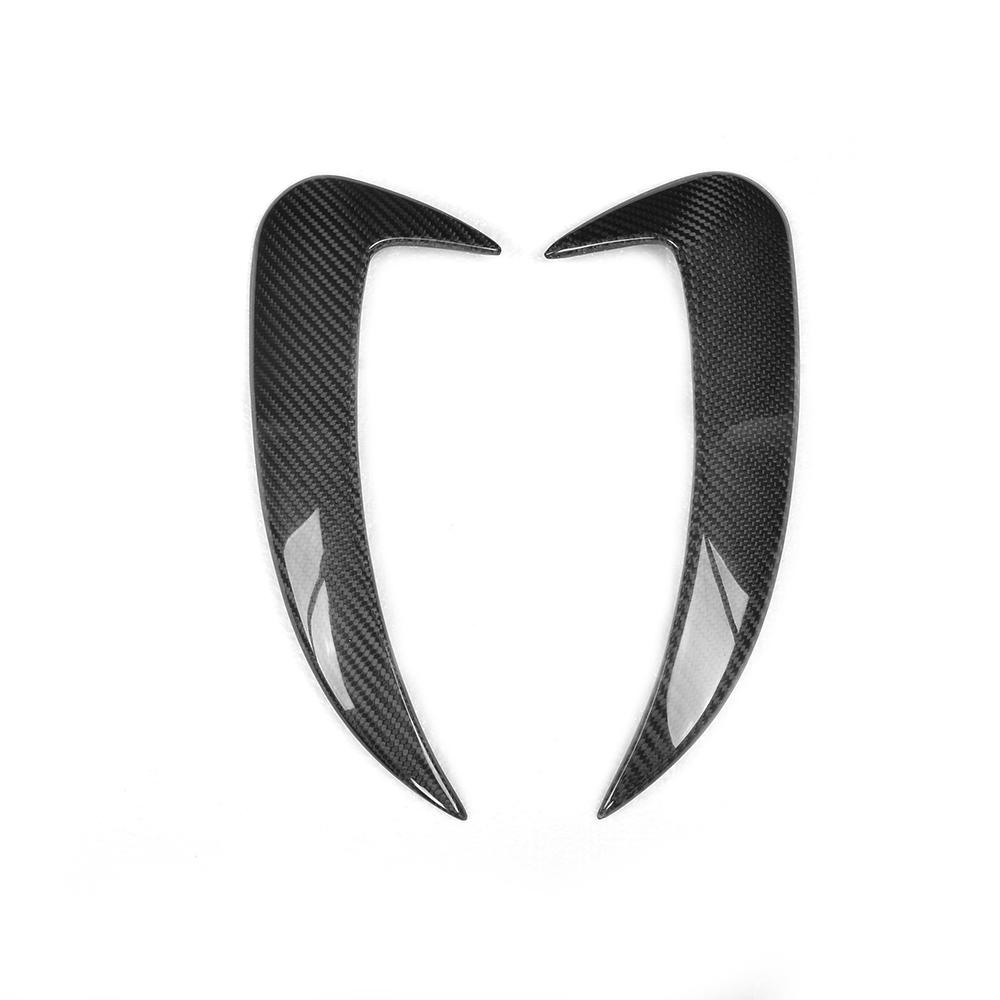 ST Style Carbon Fiber Rear Bumper Vents for Mercedes-Benz C63 AMG W205 Pre‑Facelift (2015-2018)