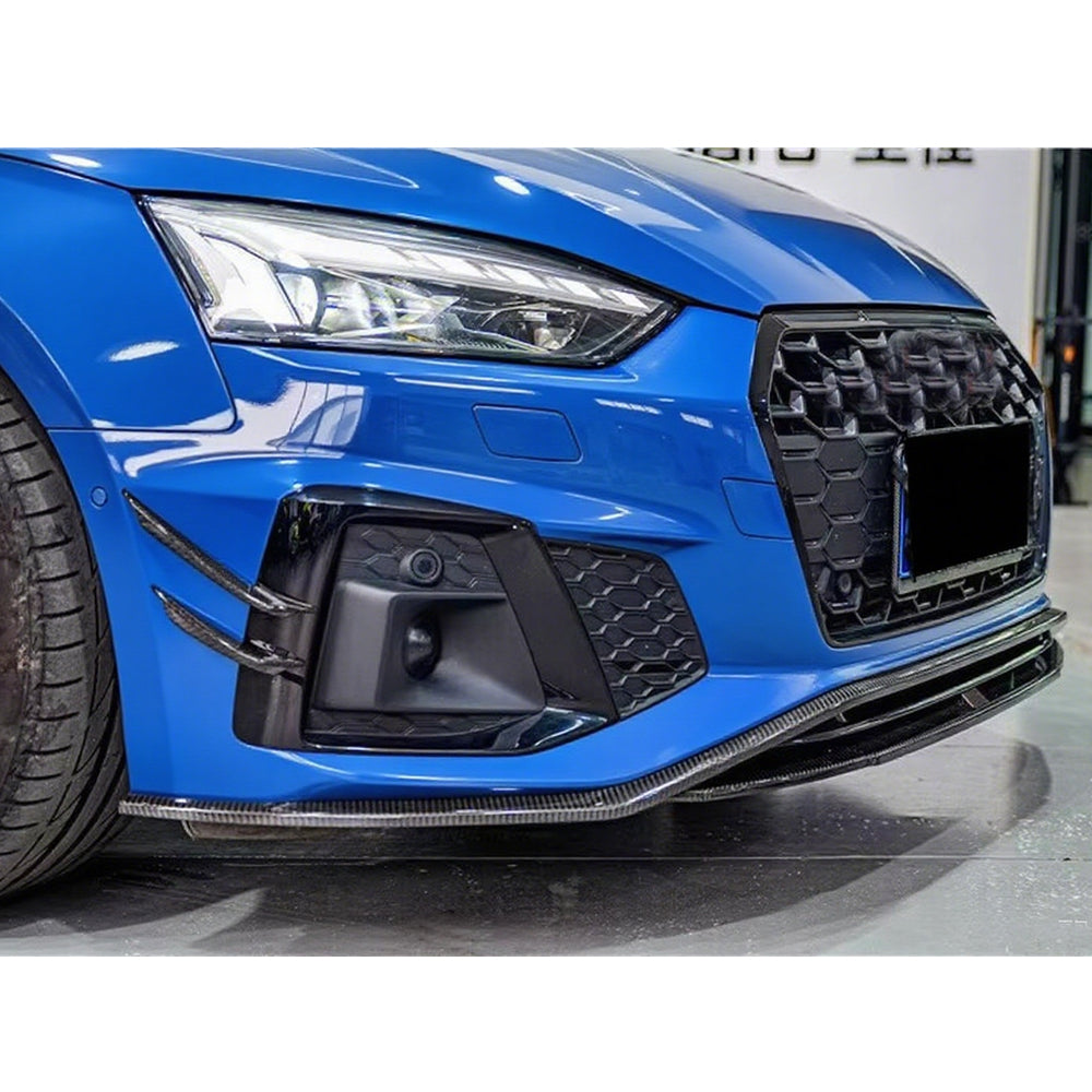 ST Style Carbon Fiber Front Lip For Audi A5 / S5 B9.5 LCI (2020–2023)