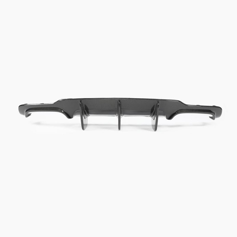 Mercedes Benz W204 C63 AMG Carbon Fiber Rear Diffuser - front view