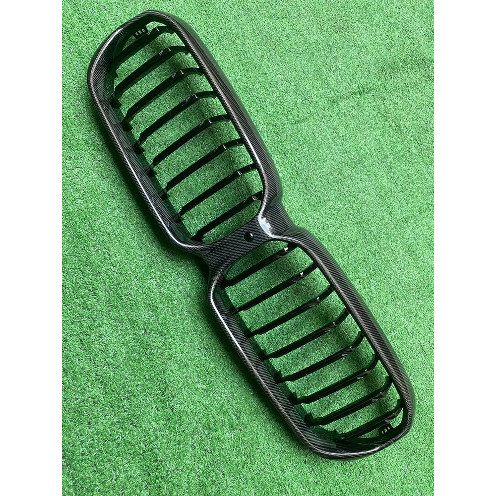 ST Style Single Slat Carbon Fiber Front Grille for BMW 5 Series G30 M Sport (2020-2023)