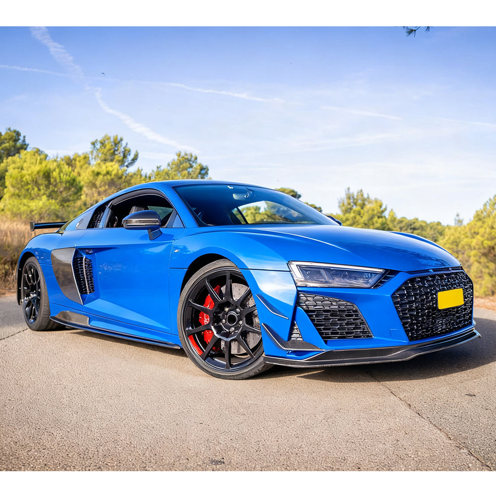 Performance Style Carbon Fiber Front Canards For Audi R8 4S LCI (2019–2023)