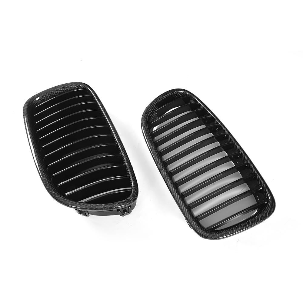 ST Style Carbon Fiber Single Slat Front Grille for BMW 5 Series F10/F11 (2010–2017)