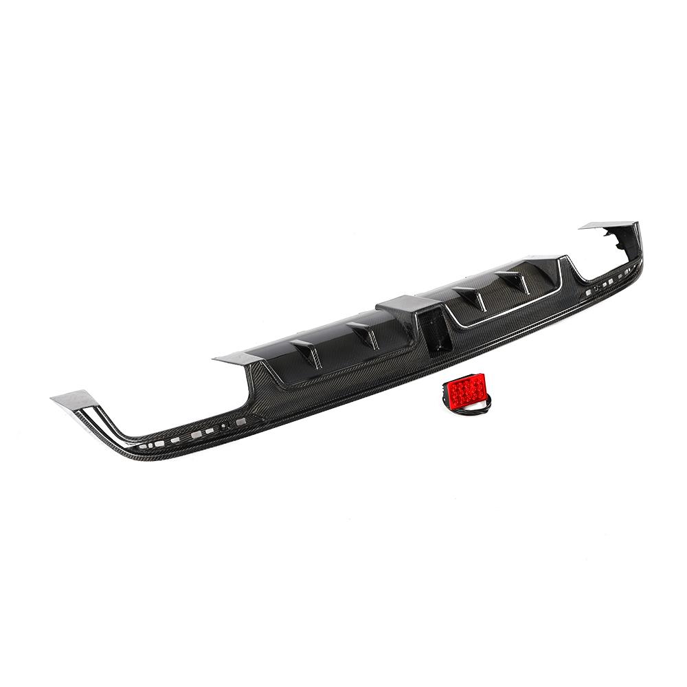 B Style Carbon Fiber Rear Diffuser For Mercedes-Benz S‑Class W222 Pre‑Facelift (2014–2017)
