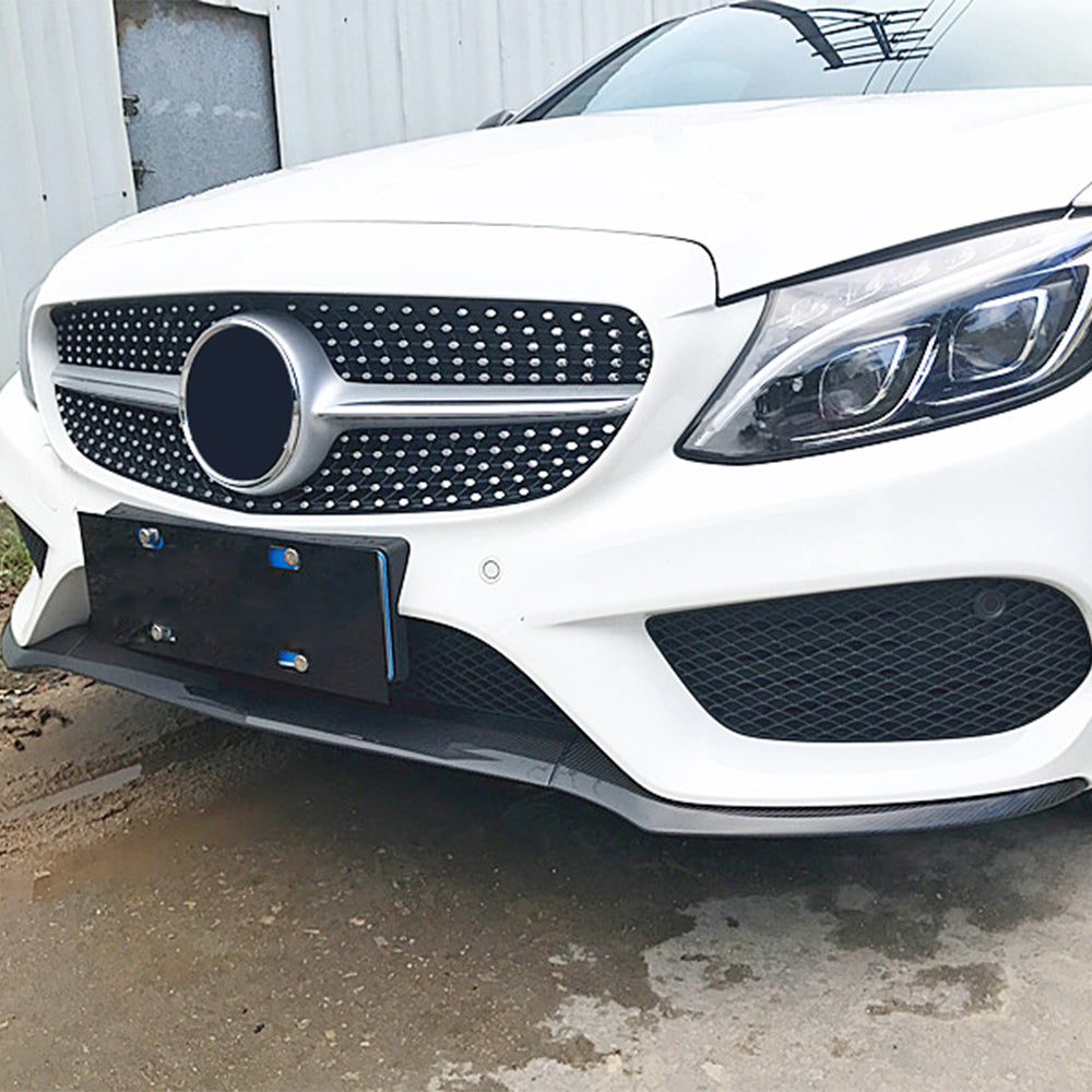 OEM Style Carbon Fiber Front Lip for Mercedes Benz C-Class A205 C205 W205 C43 AMG(2014-2018)