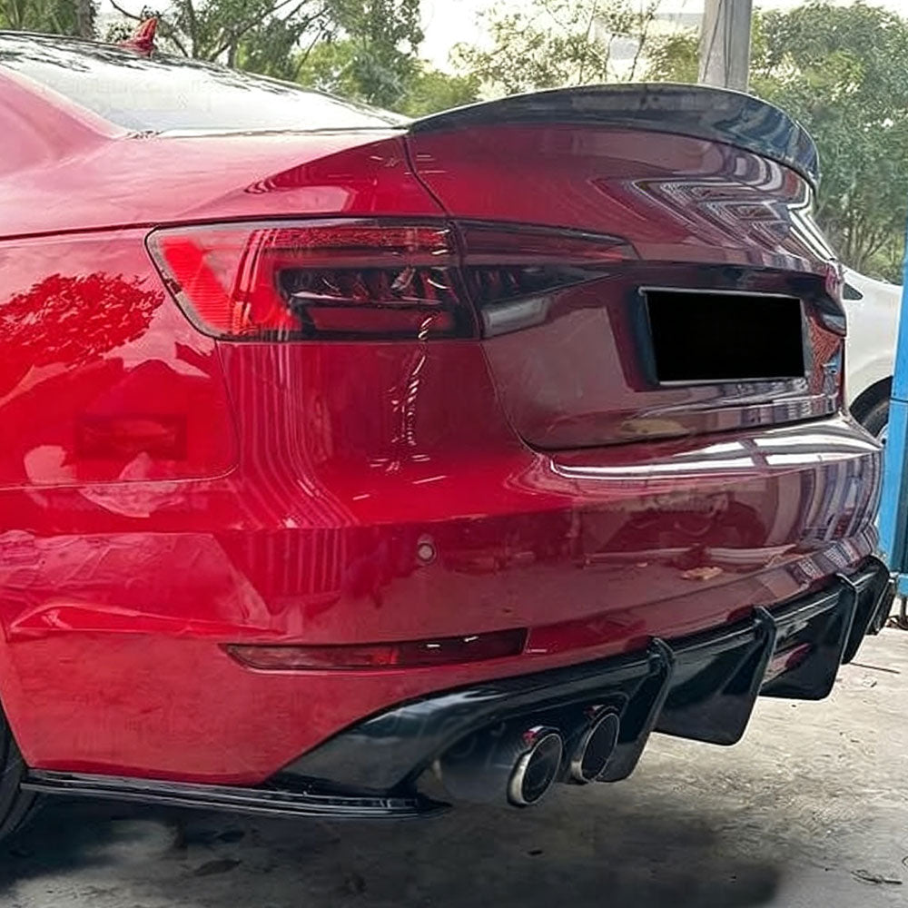HK Style Carbon Fiber Rear Spoiler For Audi A4/S4 B9 Pre-LCl (2016-2019) A4/S4 B9.5 LCI(2020-2023)