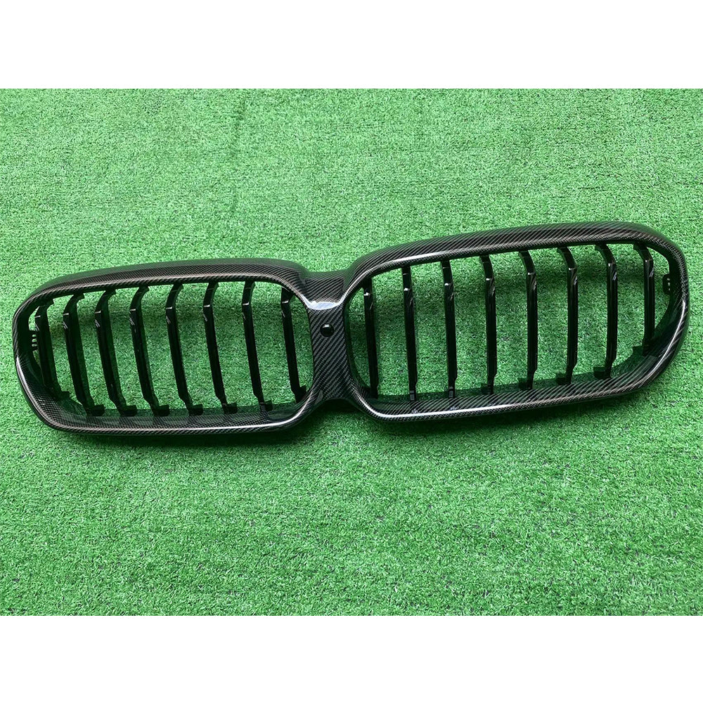 ST Style Single Slat Carbon Fiber Front Grille for BMW 5 Series G30 M Sport (2020-2023)
