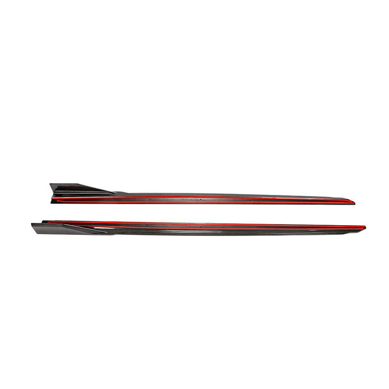 BMW 6 Series G32 GT M Sport  ST Style Carbon Fiber Side Skirts