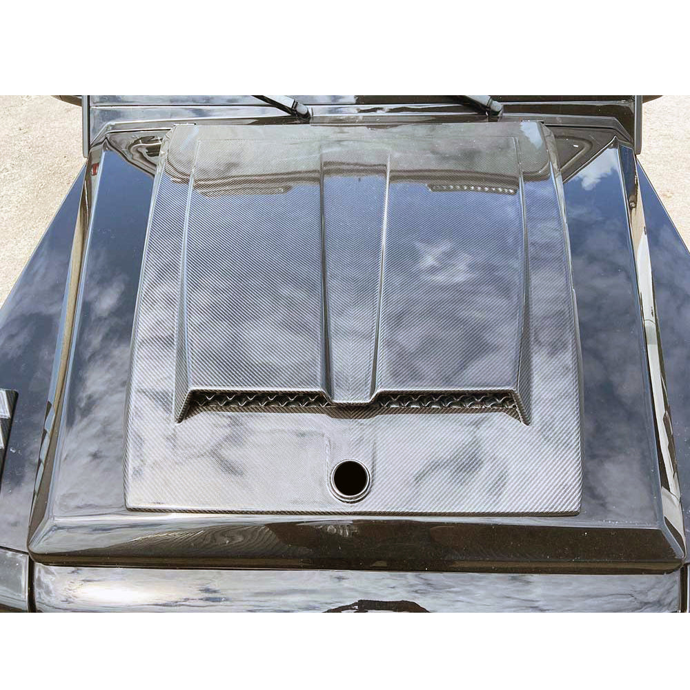 Mercedes-Benz G‑Class W463 Engine Hood Cover carbon fiber installed