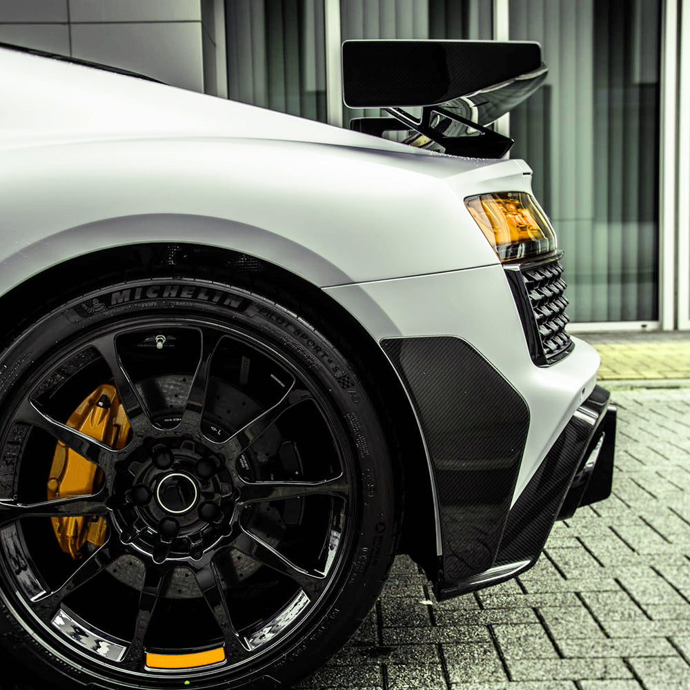 Performance Style Carbon Fiber Rear Splitters For Audi R8 4S LCI (2019–2023)