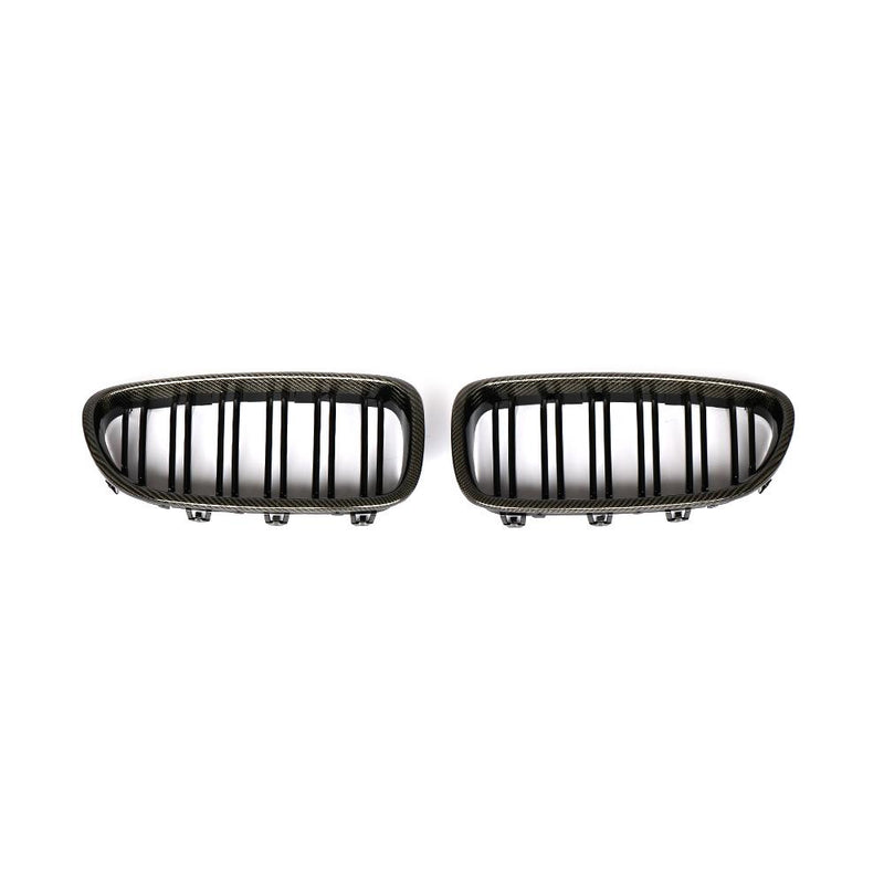 BMW 5 Series F10/F11  ST Style Carbon Fiber Dual Slat Front Grille
