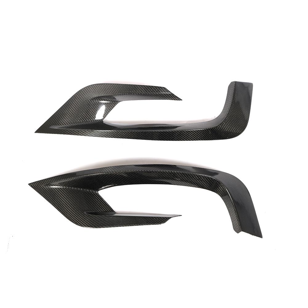 ST Style Carbon Fiber Front Canards For Mercedes Benz S‑Class W222 Sport Pre‑Facelift (2014–2017)