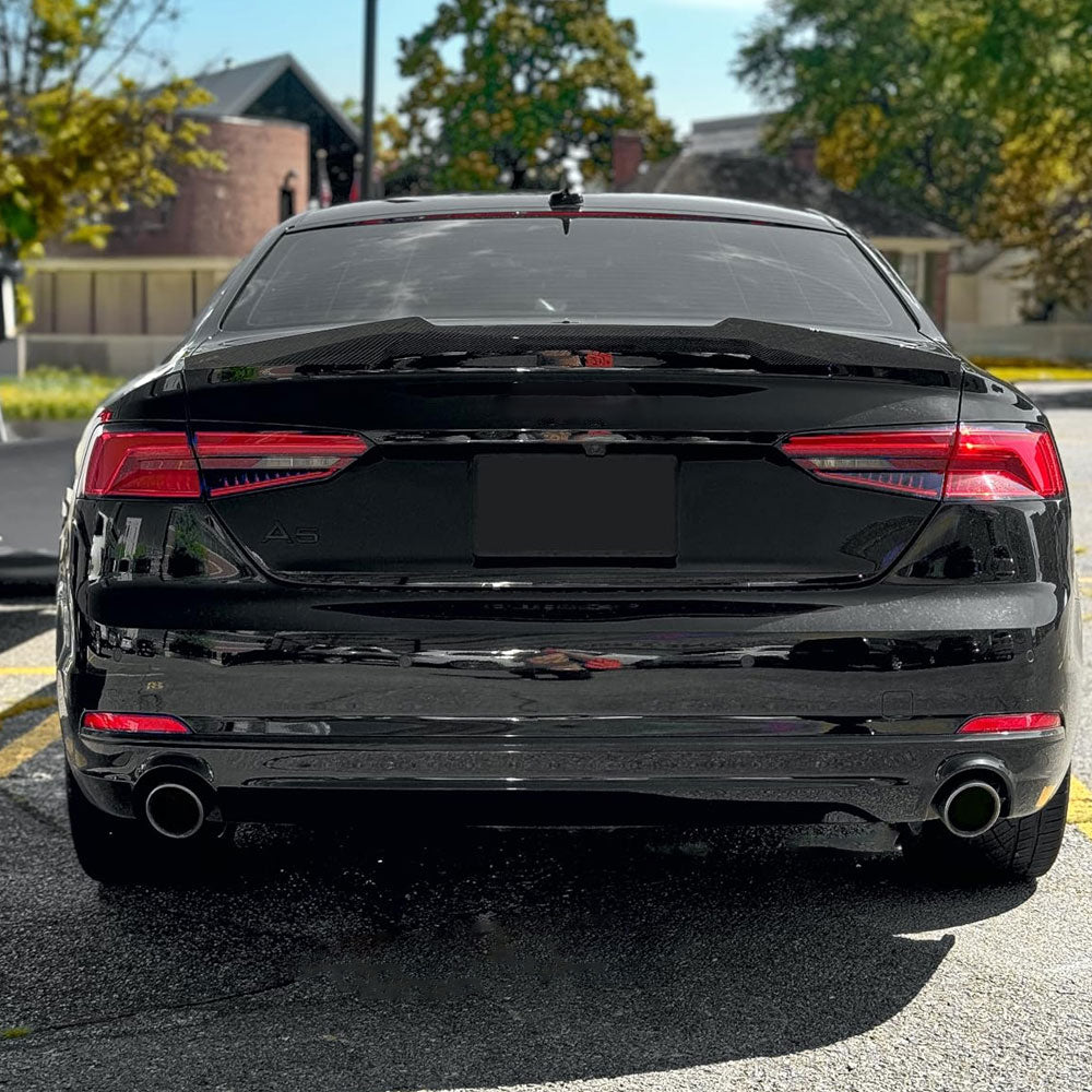 M4 Style Carbon Fiber Trunk Spoiler for Audi A5 / S5 / RS5 B9 Pre-LCI & B9.5 LCI Coupe (2017-2024)