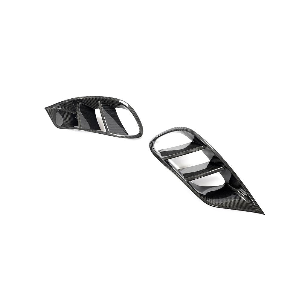 ST Style Carbon Fiber Front Fog lamp Cover Trims for Mercedes Benz S-Class C217 Pre-Facelift 2014-2017