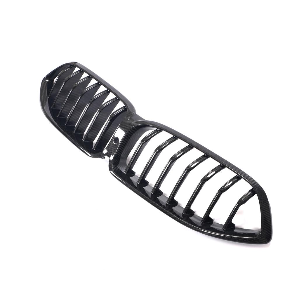 ST Style Single Slat Carbon Fiber Front Grille for BMW 8 Series G14/G15/G16 (2019+)