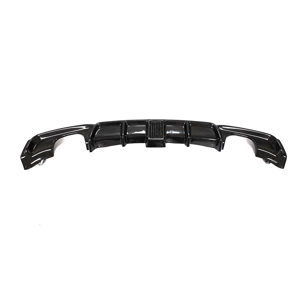 ST Style Carbon Fiber Rear Diffuser Dual Exhaust for BMW 3 Series F30 M Sport(2012-2019)