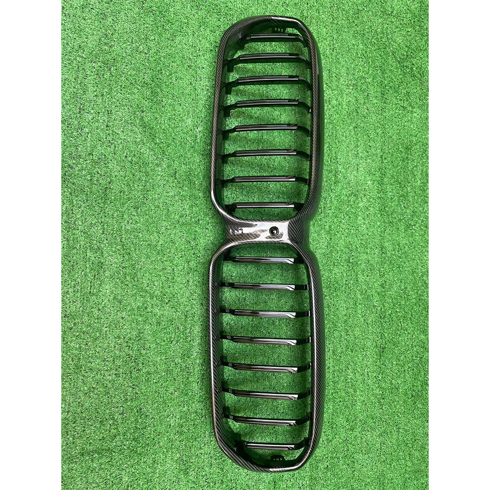 ST Style Single Slat Carbon Fiber Front Grille for BMW 5 Series G30 M Sport (2020-2023)