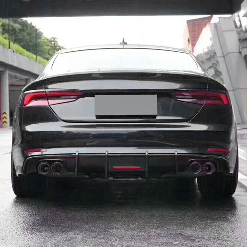KB Style Carbon Fiber Rear Diffuser for Audi A5 / S5 B9 Pre-LCI (2017-2019)