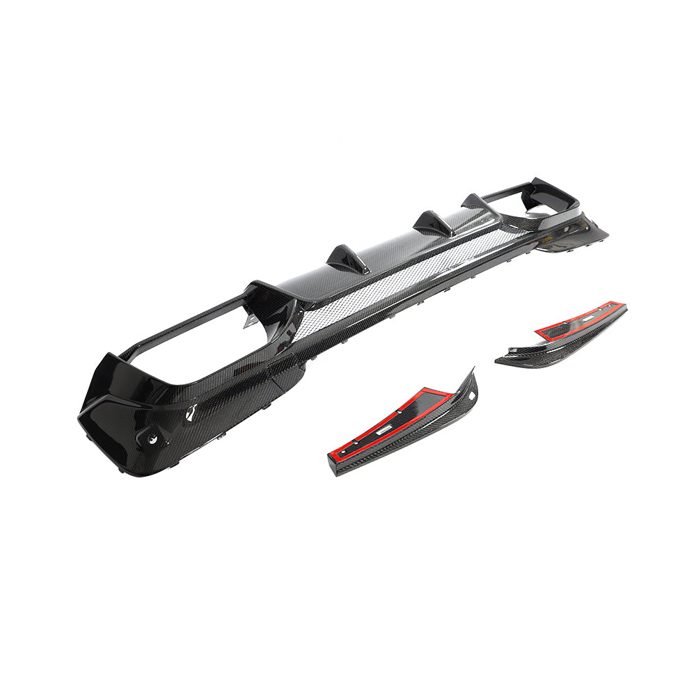 3D Style Carbon Fiber Rear Diffuser for BMW X3M F97 Pre-LCI (2019–2021)
