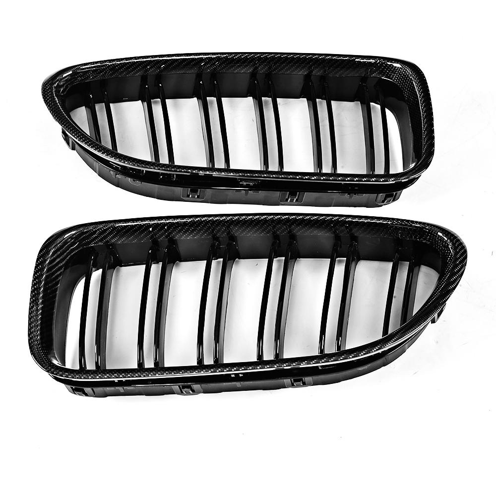 ST Style Dual Slat Carbon Fiber Front Grille for BMW 6 Series F12/F13 M Sport (2011–2018)